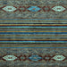 Square Abstract Light Blue Modern Rug, abs553lblu