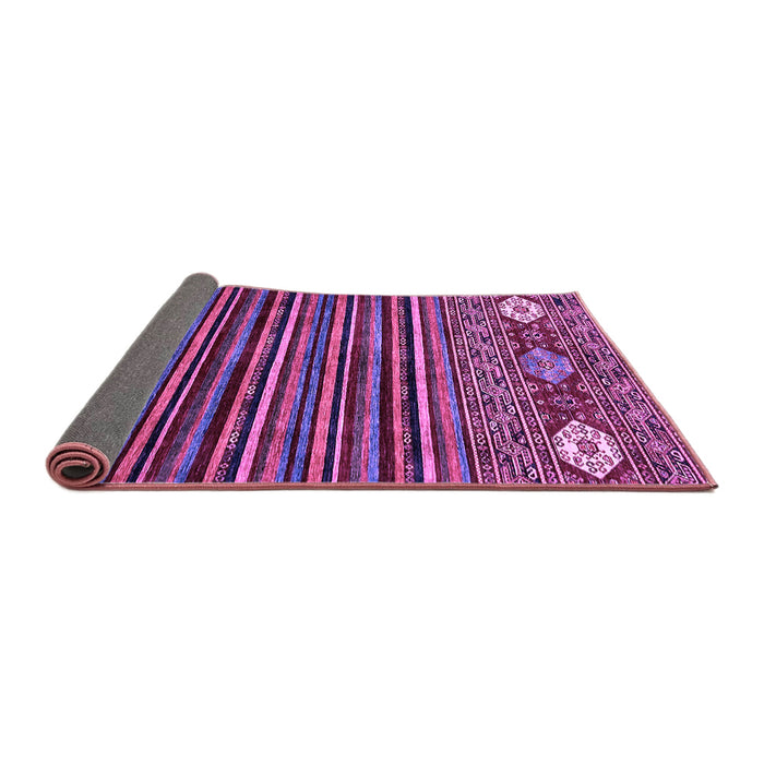 Sideview of Abstract Purple Modern Rug, abs553pur