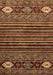 Machine Washable Abstract Brown Modern Rug, wshabs553brn