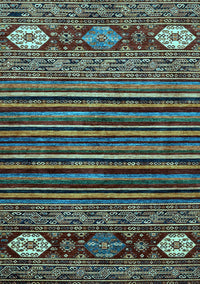 Abstract Light Blue Modern Rug, abs553lblu