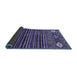 Sideview of Abstract Blue Modern Rug, abs553blu