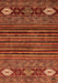 Machine Washable Abstract Orange Modern Area Rugs, wshabs553org