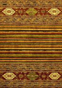 Abstract Yellow Modern Rug, abs553yw