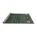 Sideview of Machine Washable Abstract Light Blue Modern Rug, wshabs553lblu