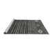 Sideview of Machine Washable Abstract Gray Modern Rug, wshabs553gry