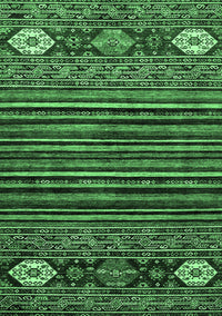 Abstract Emerald Green Modern Rug, abs553emgrn