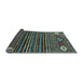 Sideview of Abstract Light Blue Modern Rug, abs553lblu