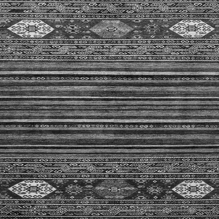 Square Machine Washable Abstract Gray Modern Rug, wshabs553gry