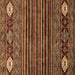 Square Abstract Brown Modern Rug, abs553brn