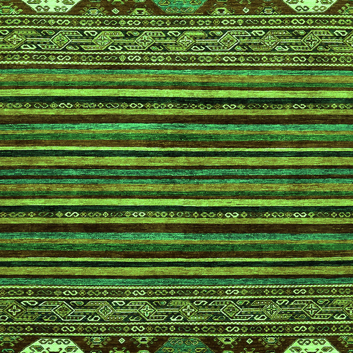 Abstract Green Modern Rug, abs553grn