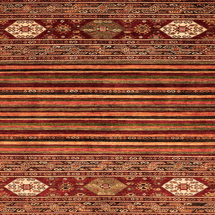 Square Abstract Orange Modern Rug, abs553org