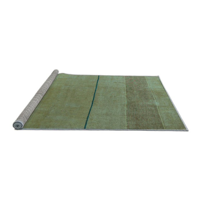 Sideview of Machine Washable Abstract Light Blue Modern Rug, wshabs5540lblu