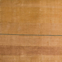 Square Machine Washable Abstract Orange Rug, wshabs5540
