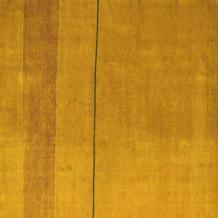 Square Abstract Yellow Modern Rug, abs5540yw