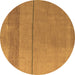 Round Abstract Brown Modern Rug, abs5540brn