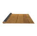 Sideview of Abstract Brown Modern Rug, abs5540brn