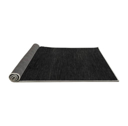 Sideview of Abstract Gray Modern Rug, abs5541gry