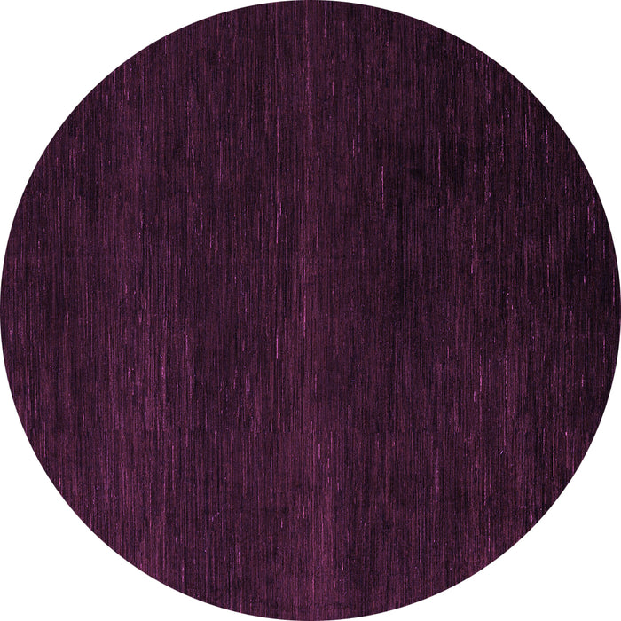 Round Abstract Purple Modern Rug, abs5541pur