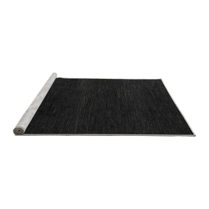 Sideview of Machine Washable Abstract Gray Modern Rug, wshabs5541gry