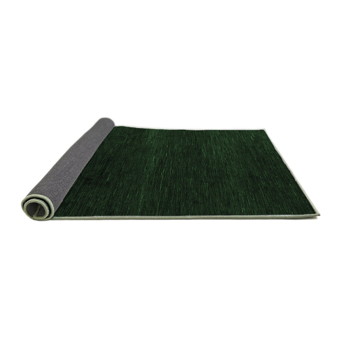Sideview of Abstract Emerald Green Modern Rug, abs5541emgrn
