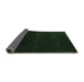 Sideview of Abstract Emerald Green Modern Rug, abs5541emgrn