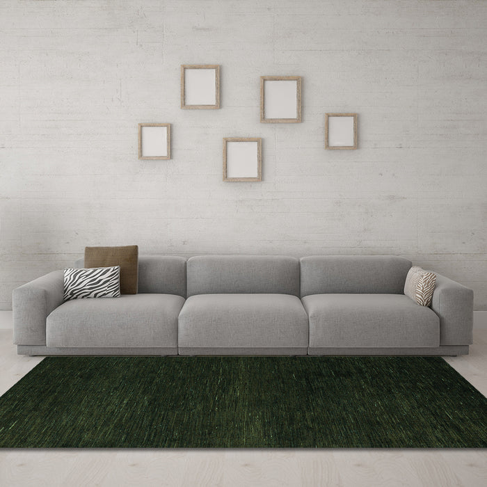 Machine Washable Abstract Turquoise Modern Area Rugs in a Living Room,, wshabs5541turq