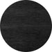 Round Abstract Gray Modern Rug, abs5541gry