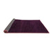 Sideview of Abstract Purple Modern Rug, abs5541pur