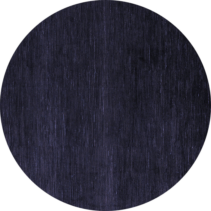 Round Abstract Blue Modern Rug, abs5541blu