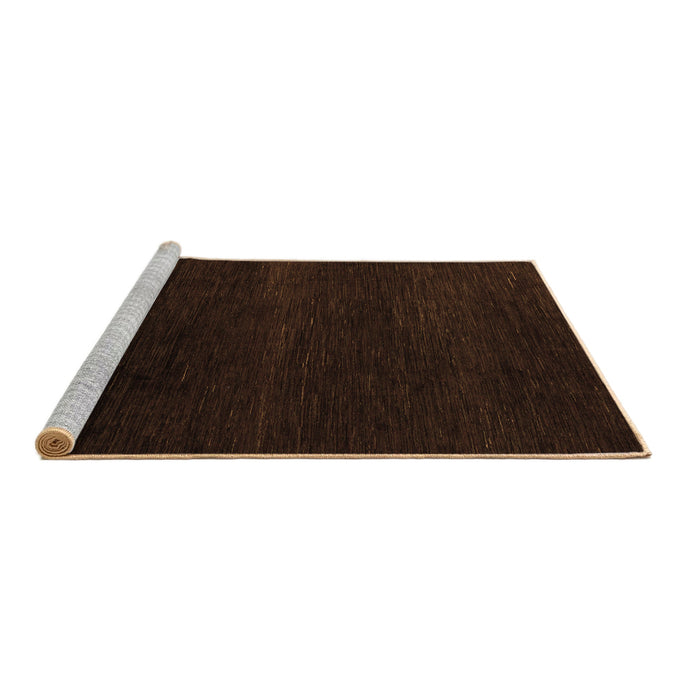 Sideview of Machine Washable Abstract Brown Modern Rug, wshabs5541brn
