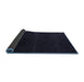 Sideview of Abstract Blue Modern Rug, abs5541blu