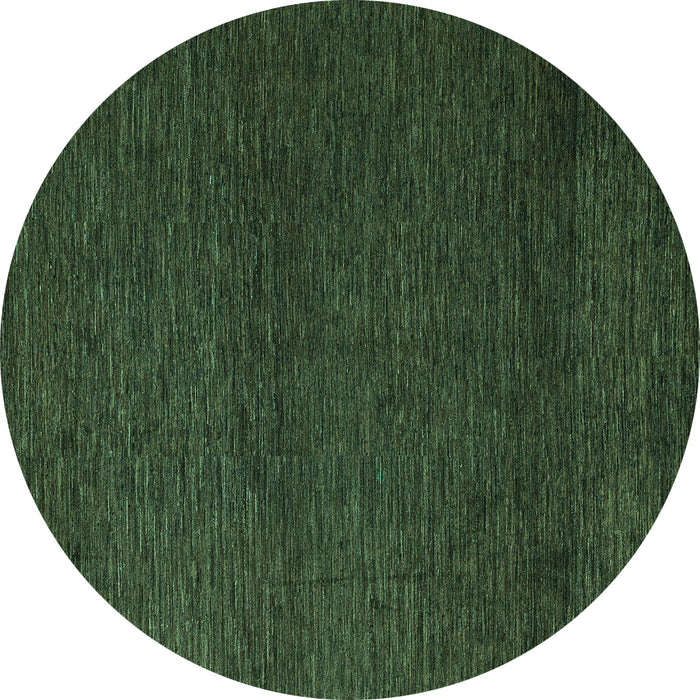 Round Abstract Turquoise Modern Rug, abs5542turq