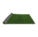 Sideview of Abstract Green Modern Rug, abs5542grn