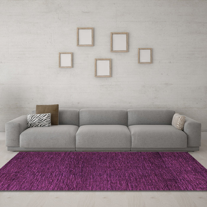 Machine Washable Abstract Purple Modern Area Rugs in a Living Room, wshabs5542pur