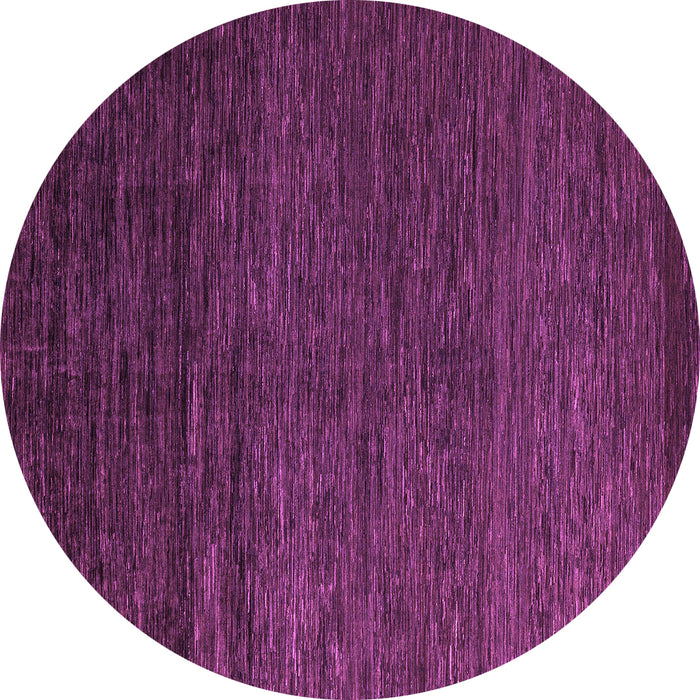 Round Abstract Purple Modern Rug, abs5543pur