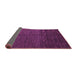 Sideview of Abstract Purple Modern Rug, abs5543pur