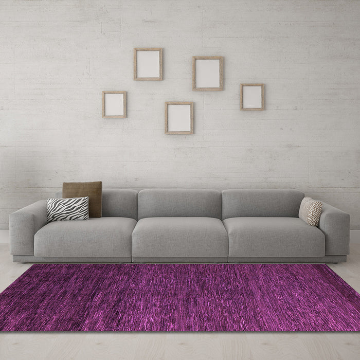 Machine Washable Abstract Purple Modern Area Rugs in a Living Room, wshabs5543pur
