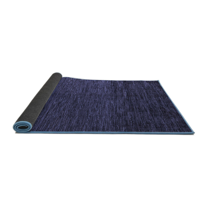 Sideview of Abstract Blue Modern Rug, abs5543blu