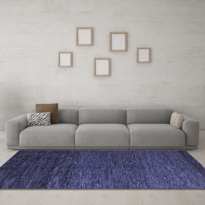 Machine Washable Abstract Blue Modern Rug in a Living Room, wshabs5543blu