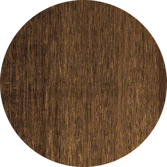 Round Abstract Brown Modern Rug, abs5543brn