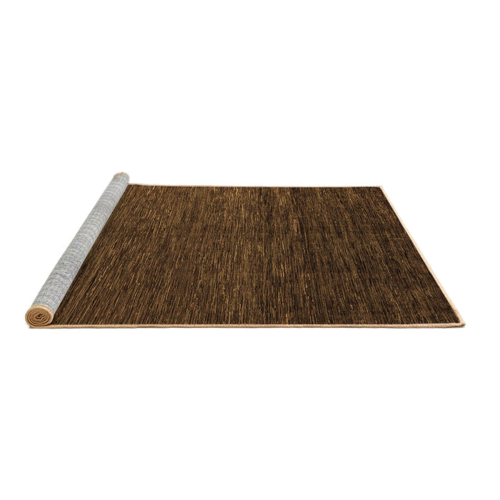 Sideview of Machine Washable Abstract Brown Modern Rug, wshabs5543brn