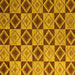 Square Abstract Yellow Modern Rug, abs5544yw