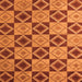 Square Abstract Orange Modern Rug, abs5544org