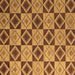 Square Machine Washable Abstract Brown Modern Rug, wshabs5544brn