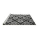 Sideview of Machine Washable Abstract Gray Modern Rug, wshabs5544gry