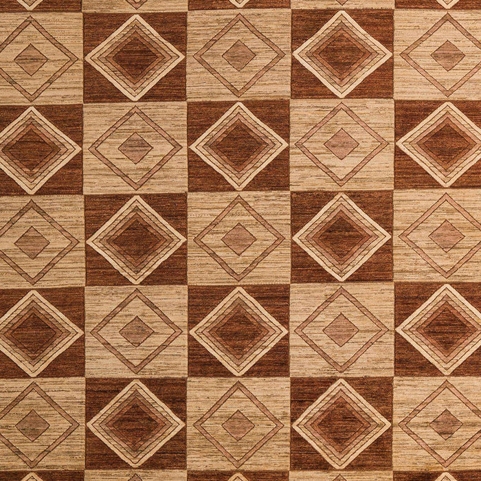 Machine Washable Abstract Orange Rug, wshabs5544