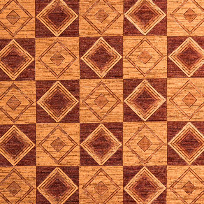 Machine Washable Abstract Orange Modern Area Rugs, wshabs5544org