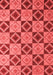 Abstract Red Modern Area Rugs