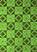 Machine Washable Abstract Green Modern Area Rugs, wshabs5544grn