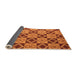 Sideview of Abstract Orange Modern Rug, abs5544org